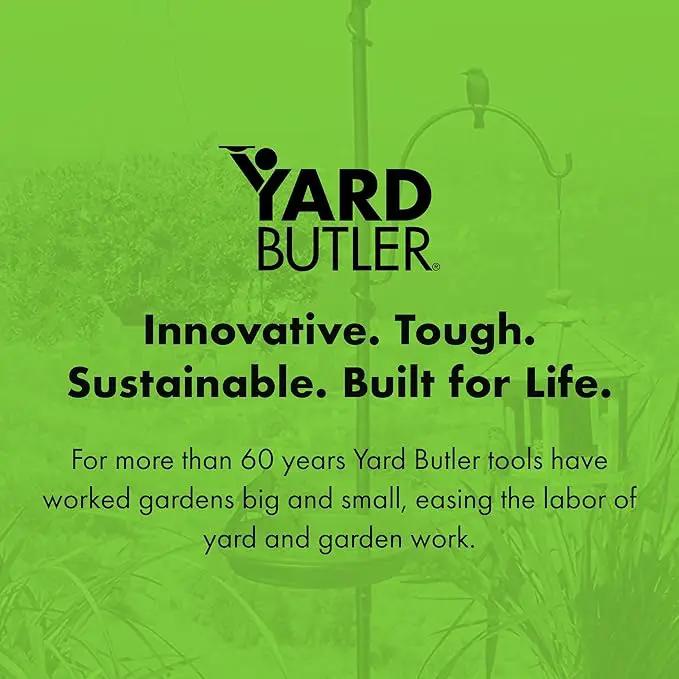 Yard Butler Yard Tree Bird Center - Durable Bird Feeder Holder & Hanging Plant Stand with 3 Hooks & Birdbath Ring - Beautiful Yard Decoration by GreenHaven Gardens