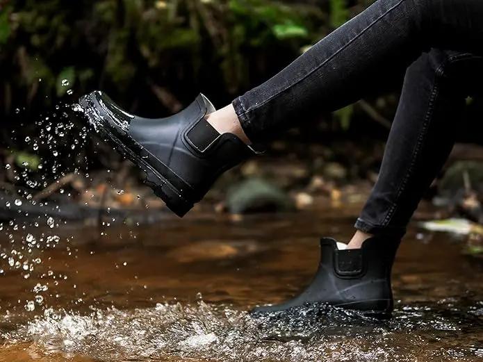 NORTY - Womens Ankle Rain Boots - Ladies Waterproof Winter Spring Garden Boot runs ½ size large by GreenHaven Gardens