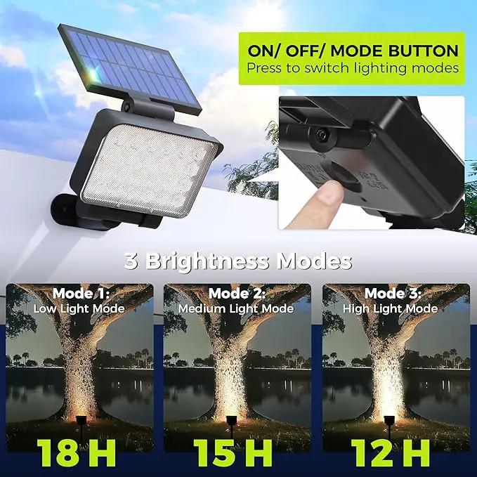 Solar Spot Lights Outdoor Waterproof for Flag, Tree, House, Garden, Yard, Landscape Spotlights for Accent Uplighting Halloween Christmas Decorations-6 Pack by GreenHaven Gardens
