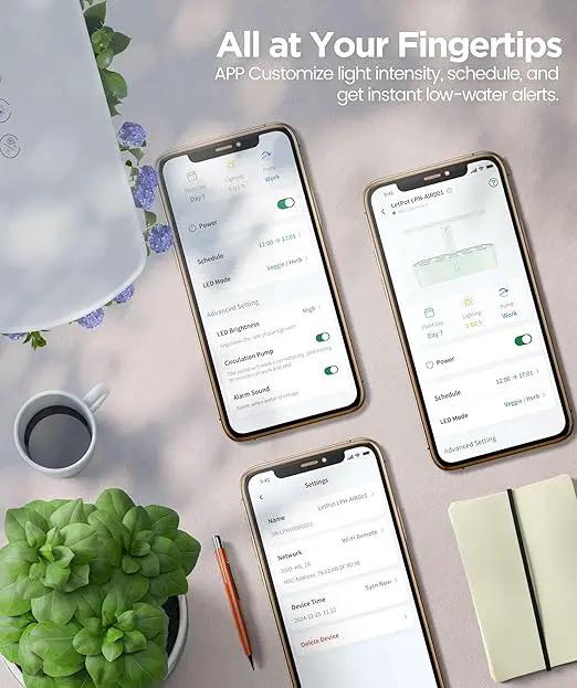 LETPOT LPH-Air Hydroponics Growing System Kits, APP & WiFi Controlled Smart Indoor Garden with 24W Grow Light Full Spectrum, 10 Pods Planter Indoor Gardening for Gifts, Kitchen, Vegetable by GreenHaven Gardens
