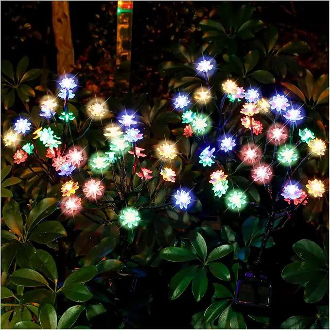TONULAX Solar Garden Lights - Upgraded Landscape Tree Lights with Larger Solar Capacity, Decorative Light Outdoor for Pathway, Patio, Front Yard Decoration(2 Pack) by GreenHaven Gardens