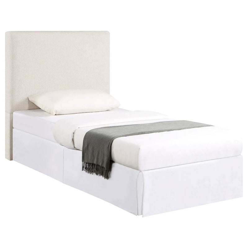 Pirro Upholstered Twin Panel Headboard Sand by Unique Piece Furniture