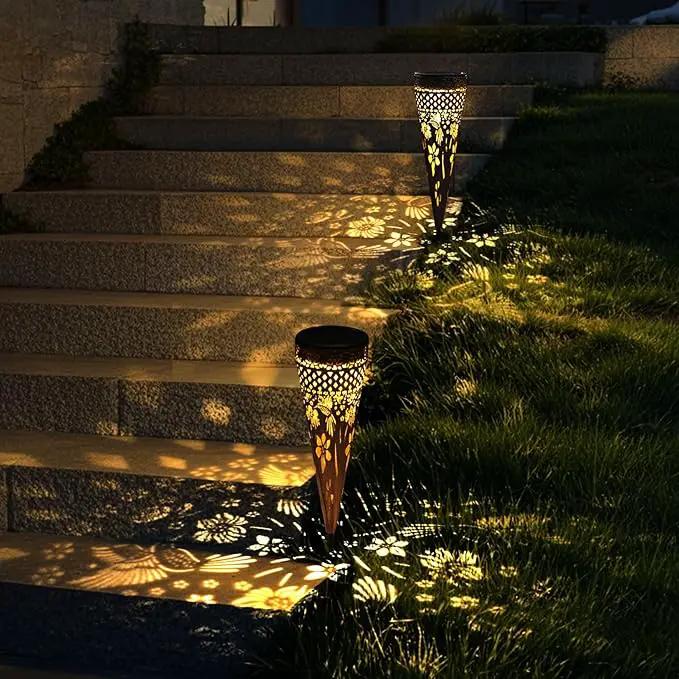 KAIXOXIN Solar Garden Lights, Metal Hummingbird Pathway Lights, Outdoor Landscape Lighting for Patio, Backyard, Walkway (Hummingbird, 2) by GreenHaven Gardens