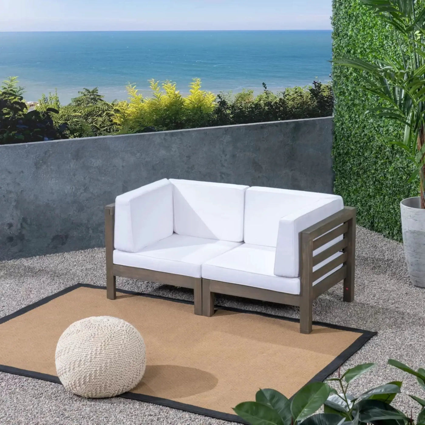 Oana - 2 Piece Loveseat Set With Water Resistant Cushions by HouseOfZazla