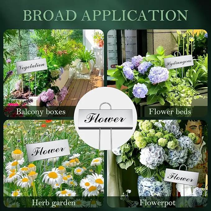 30 Pack Metal Plant Labels for Outdoor Garden Waterproof Plant Markers, Labels Garden Markers for Seedlings Herbs Vegetable Greenhouse Gifts, with Pen by GreenHaven Gardens