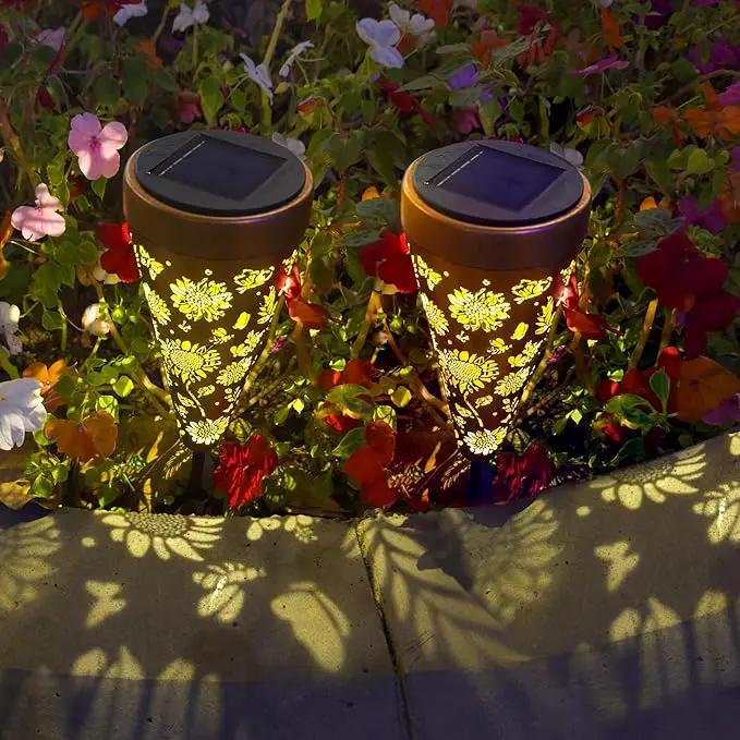 4 Pack Sunflower Solar Pathway Lights - Outdoor Waterproof Garden Decor, Pathway Landscape Lights for Backyard Patio Path Yard Lawn Walkway by GreenHaven Gardens
