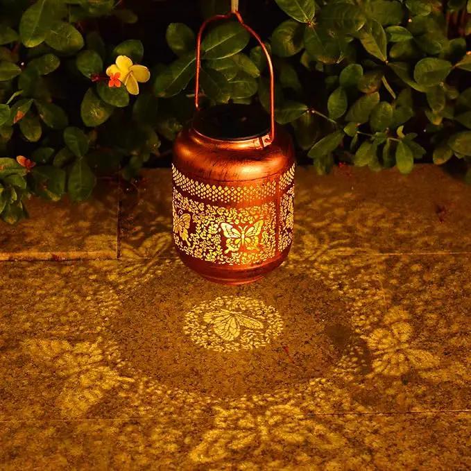 Outdoor Solar Lantern Decorative Waterproof Solar Lights for Yard, Patio, and Garden (Butterfly ) by GreenHaven Gardens