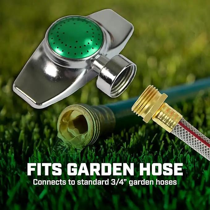 Chapin 6-9487: Circular Pattern Spot Sprinkler 2 Pack, 360 Degree Sprinkler Head for Small Gardens and Lawns, Up to 30ft Coverage Area, Lawn Sprinkler, Small Area Yards and Garden Watering, Green by GreenHaven Gardens