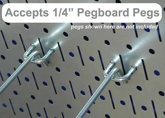 Wall Control Pegboard Organizer 4 ft. Metal Pegboard Standard Tool Storage Kit with Blue Toolboard and Red Accessories by GreenHaven Gardens