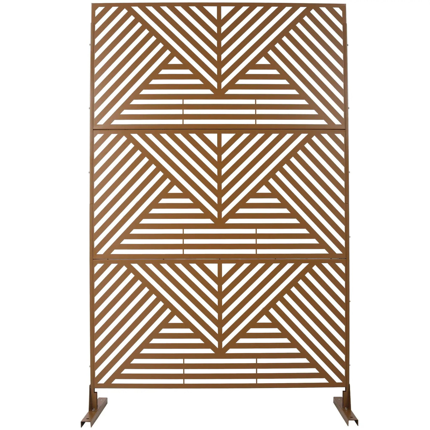 Freestanding Outdoor & Indoor Freestanding Metal Privacy Screen by HouseOfZazla