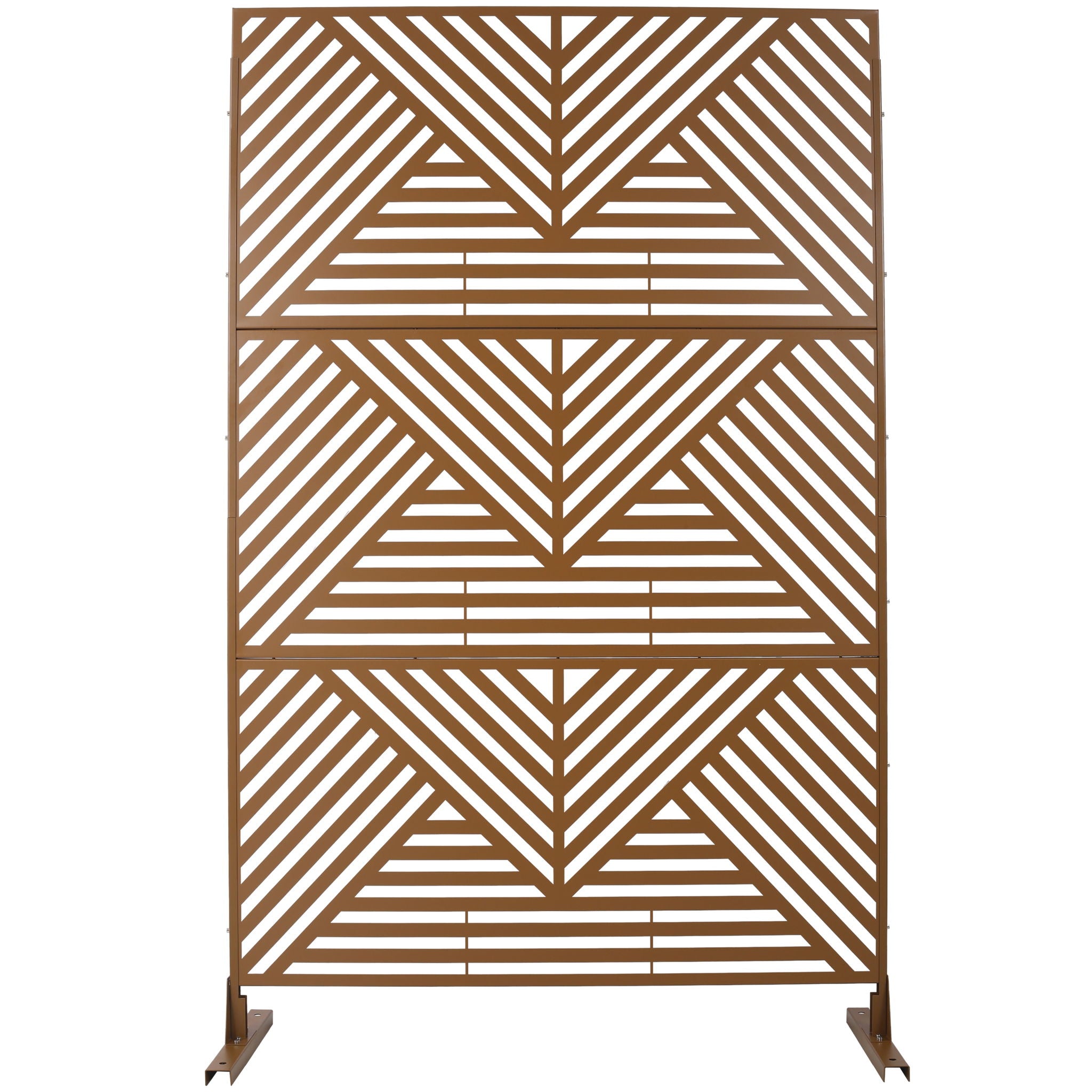 Freestanding Outdoor & Indoor Freestanding Metal Privacy Screen by Unique Piece Furniture