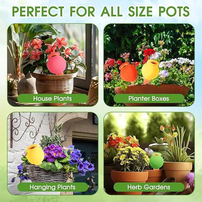 8Pcs Terracotta Plant Watering,Self Watering Spikes Self Watering Planter Insert,Ceramic Automatic Watering Water Seepage Device Suitable for Garden Decoration Plant Accessories by GreenHaven Gardens