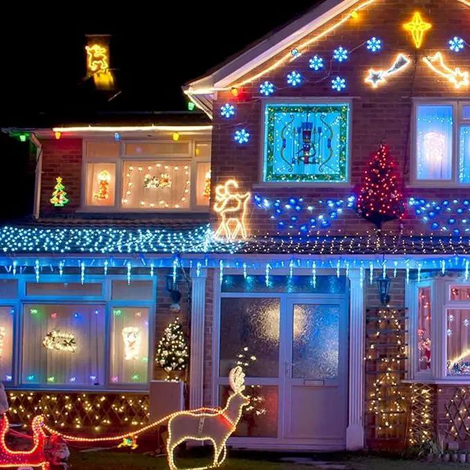 Blue Christmas Lights, 2 Pack Total 40 FT 200 Count Incandescent Christmas Mini Tree String Lights, Waterproof Christmas Decorations for Outdoor Indoor Xmas Patio Home Party Garden Yard Decor by GreenHaven Gardens