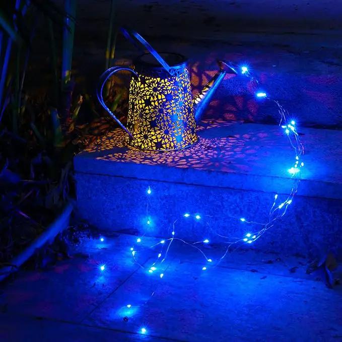 VOOKRY Solar Watering Can Lights, Large Hanging Solar Lights Outdoor Decorative Garden Decor Waterproof for Outside Patio Yard Porch Lawn Landscape Birthday Gifts for Women Mom Grandma(Blue) by GreenHaven Gardens
