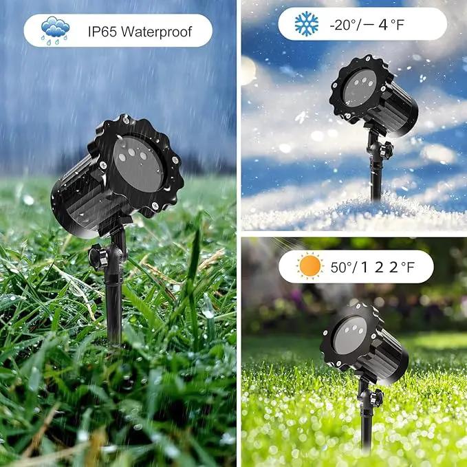 Firefly Laser Light Projector, Outdoor Garden Lights with Red, Green, and Blue Stars, Waterproof Landscape Decoration for Holidays, Parties, Weddings, Christmas, Patio, and Yard, Includes RF Control by GreenHaven Gardens