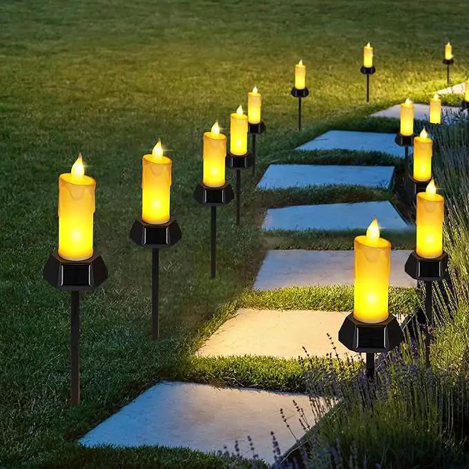BlcTec Solar Candles Outdoor Waterproof, Flickering Candles with IP65 High Rating Waterproof, Suitable for Outdoor Lawn, Yard, Pathway, Wedding, Camping, Holiday Decorations, 4 PCS by GreenHaven Gardens