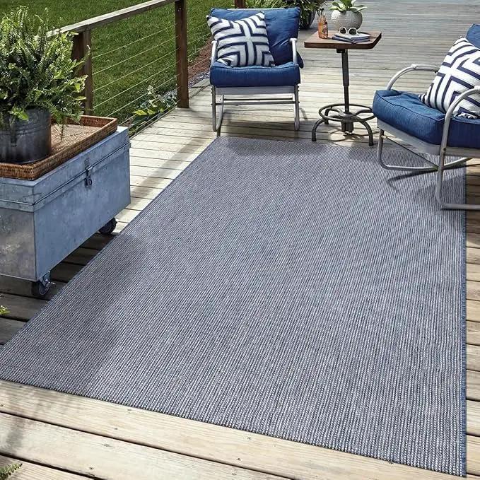 Keen Home Design Terrace Outdoor Area Rug - 5x8 Washable Indoor/Outdoor Rug for Patio, Kitchen, Balcony, Beach, Garden, Deck and Porch, Size: 5'3"x7'7" by GreenHaven Gardens