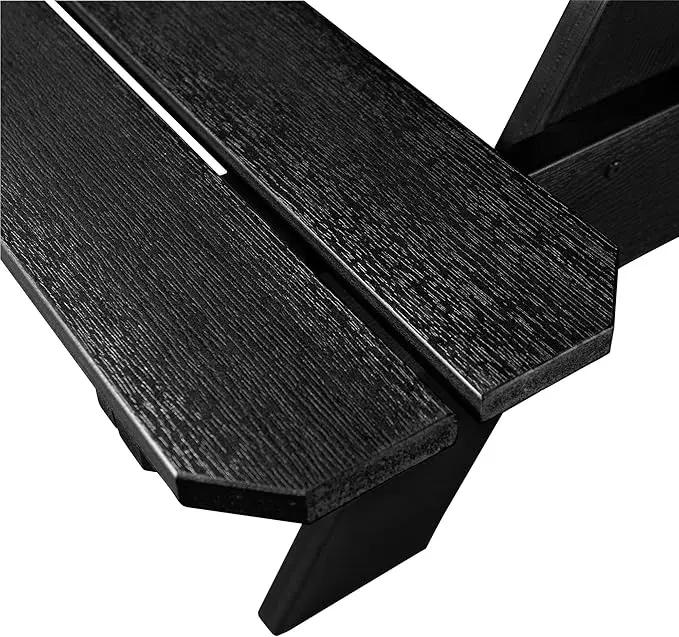 highwood Hometown Picnic Table, 6 Foot, Black by GreenHaven Gardens