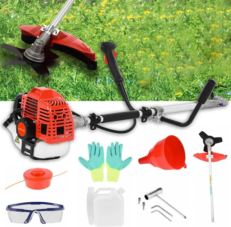 Gas Weed Eater, 52CC 2-Stroke Weed Wacker Gas Powered, 2 in 1 Multi-Functional String/Grass Trimmer, Brush Cutter for Gardening Shipping from USA Fast Arrival by GreenHaven Gardens