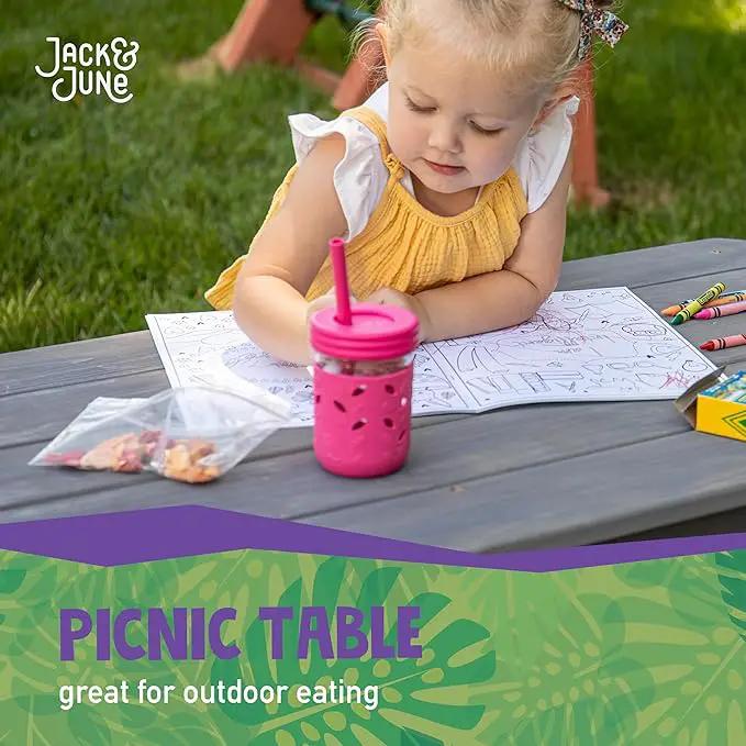 Jack & June Cedar Convertible Sand Box and Picnic Table Playset