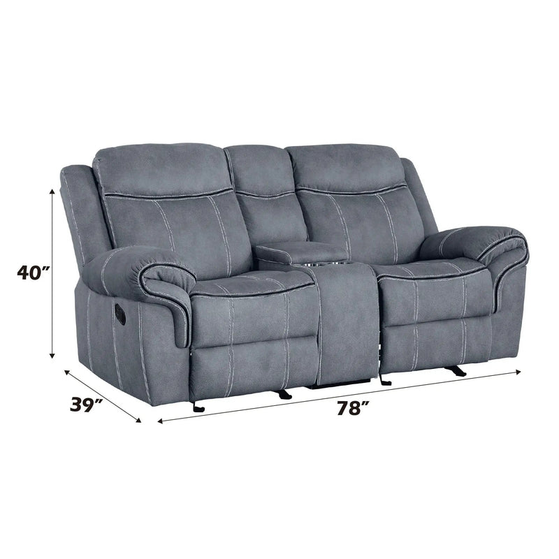 Zubaida - Two Tone 3 Piece Recliner Living Room Set by Unique Piece Furniture