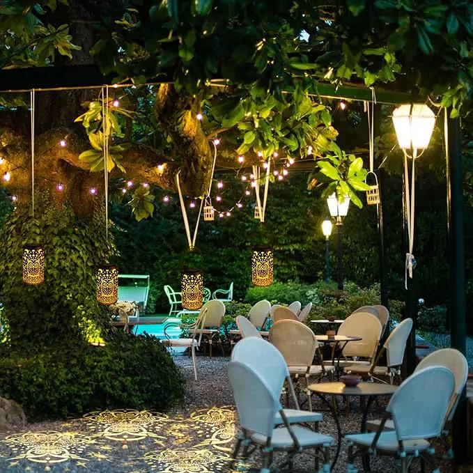 VIHOSE 4 Pack Owl Solar Lanterns Owl Solar Lights Outdoor Garden Waterproof Lights Hanging Garden Decor for Patio Yard Deck Porch Balcony Lawn Gardening Decoration Gifts by GreenHaven Gardens