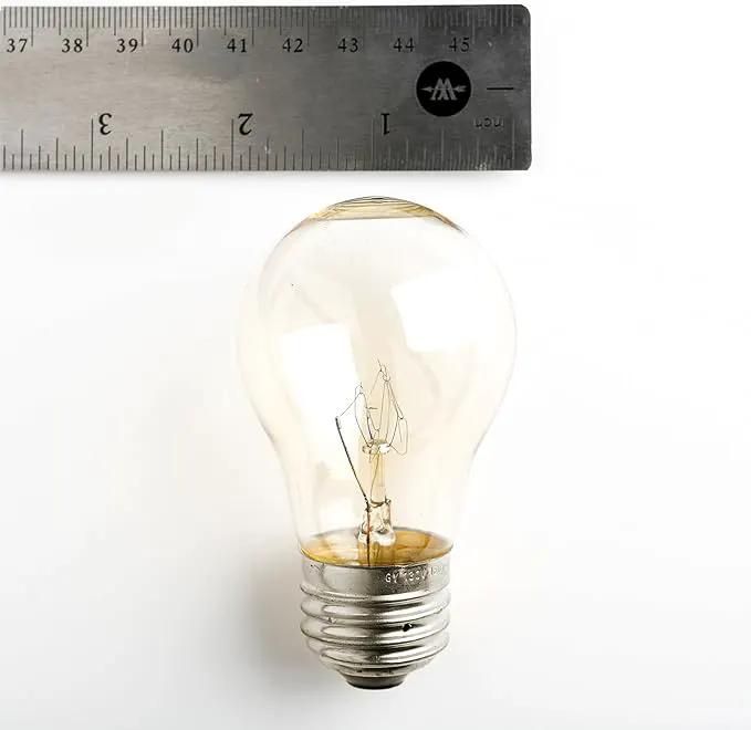 Hometown Evolution, Inc. E26 Commercial String Lights with 16 Gauge Wire (50 Foot 25 Socket, A15 15 Watt Clear Bulbs) by GreenHaven Gardens