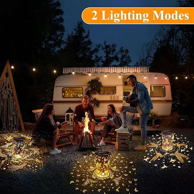 Toodour Solar Lantern Outdoor, Hummingbird Gifts for Women Mom Grandma Hanging Solar Outdoor Lights Waterproof, Hollow Out Retro Metal Hummingbird Lights for Patio, Balcony, Walkway, Yard Decorations by GreenHaven Gardens