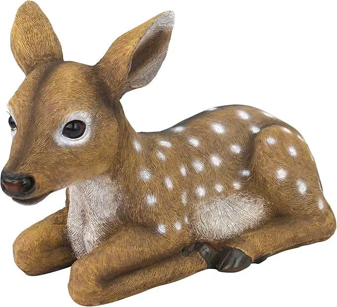 Design Toscano QM2787100 Darby, The Forest Fawn Baby Deer Statue, full color by GreenHaven Gardens