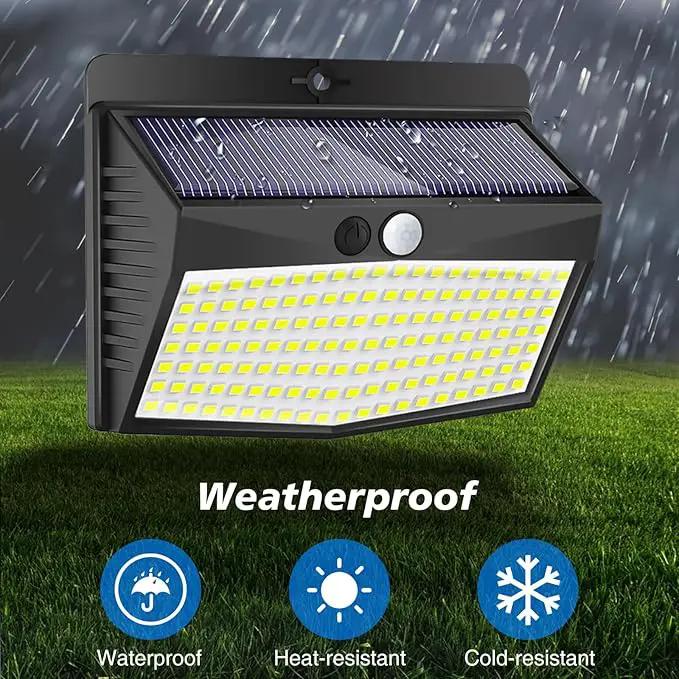 Solar Motion Sensor Outdoor Lights [138 LED/2 Packs] Solar Security Lights Outdoor with 3 Lighting Modes Solar Powered Lights Waterproof for Outside Wall Garden Fence Backyard Deck, Warm White by GreenHaven Gardens