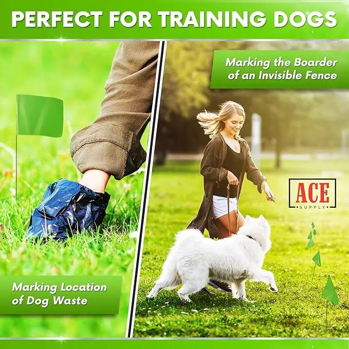 Green Marking Flags 1000 Pack - 4x5x15 Inch Green Flags for Yard - Markers For Lawn, Irrigation, Landscaping, Survey & Sprinkler Head Marking by GreenHaven Gardens