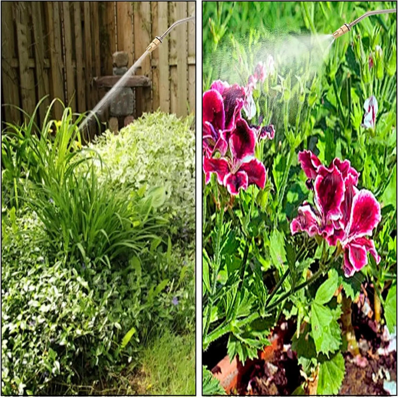 Hand Pump Sprayer Stainless Steel Sprayer for Indoor and Outdoor 1.5 Gallon Sprayer 16 in Wand 3.3 FT Hose by GreenHaven Gardens