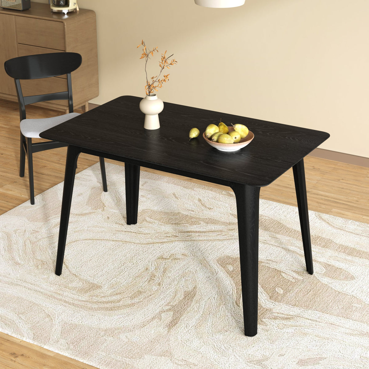Mid-Century Modern Rubberwood Dining Table, photo 3 of 10