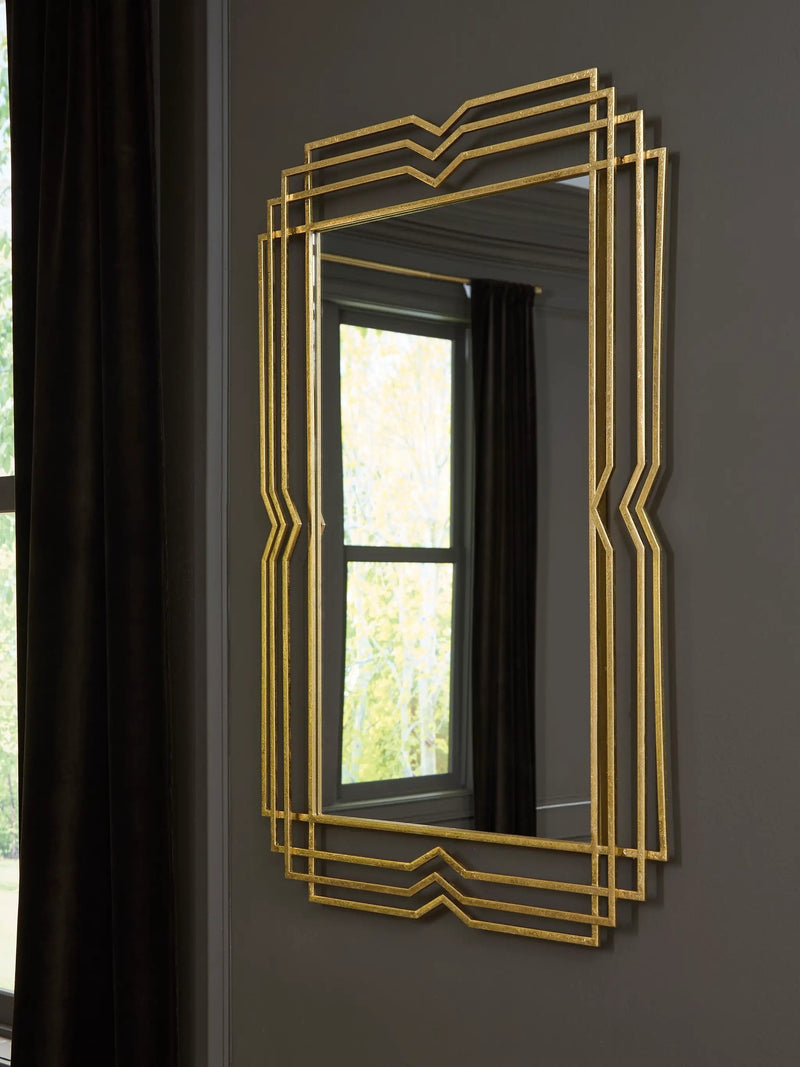 Claybrook - Accent Mirror - Gold Finish by Unique Piece Furniture