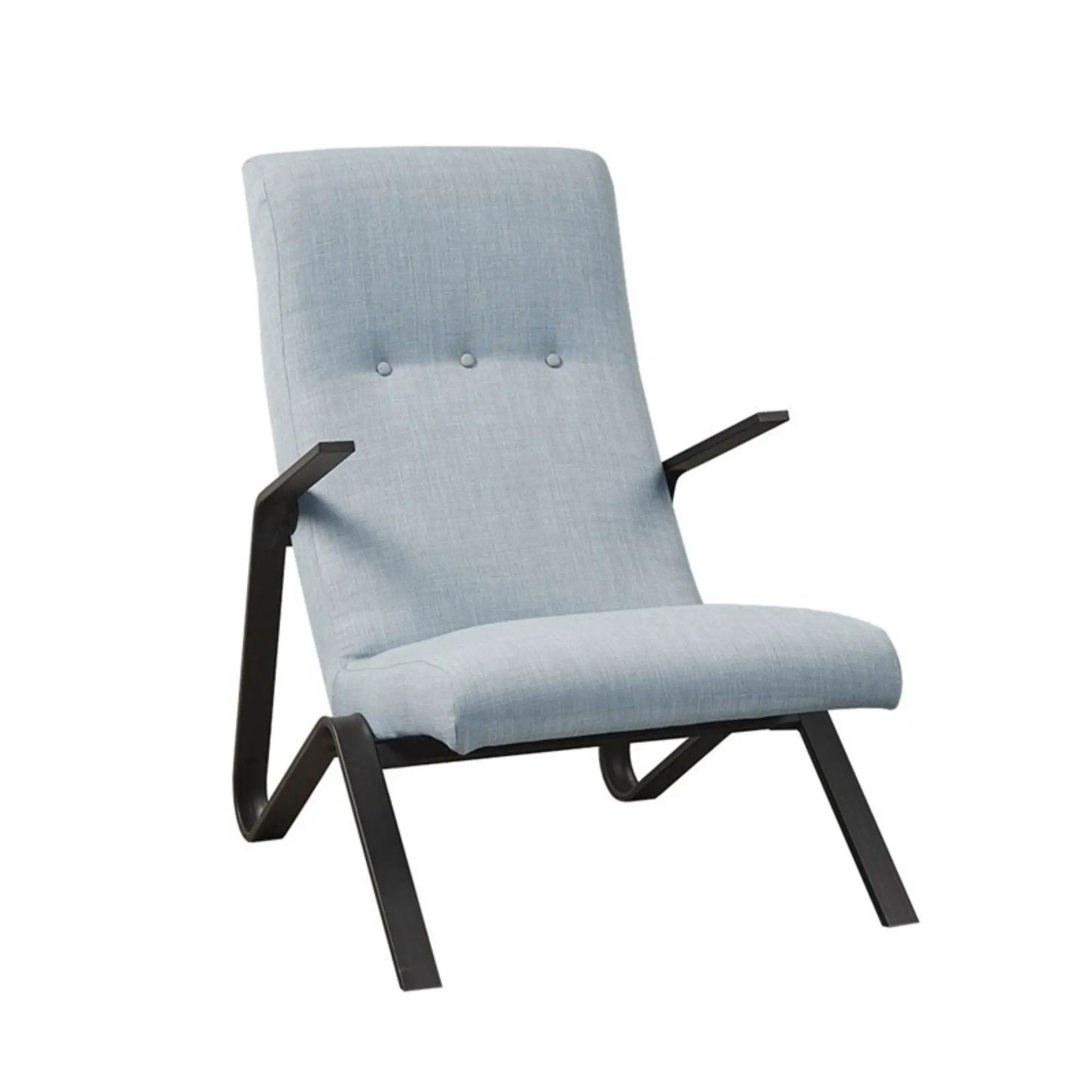 Manhattan - Accent Chair With High Back Support - Light Blue by HouseOfZazla