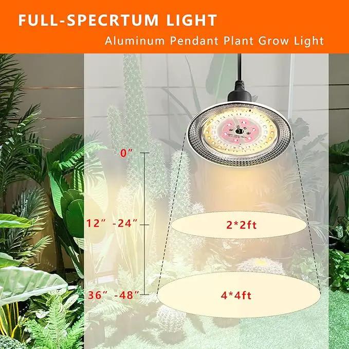 Grow Light Bulbs Indoor Plants Lights Adjustable Cord,Timer, Full Spectrum Plant Growing Lamp for Seedling,Greenhouse,Seedlings (2 Lights (14.7ft)) by GreenHaven Gardens