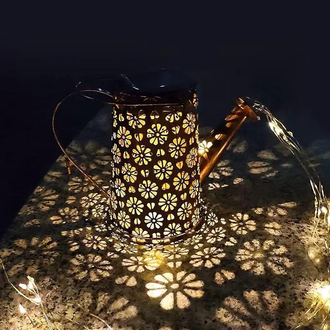 Solar Watering Can Lights Garden Decor, Retro Metal Hanging Solar Lantern with String Lights Outdoor Waterproof,, Outdoor Decorations for Porch Lawn Driveway Backyard Pathway（2 Pack） by GreenHaven Gardens