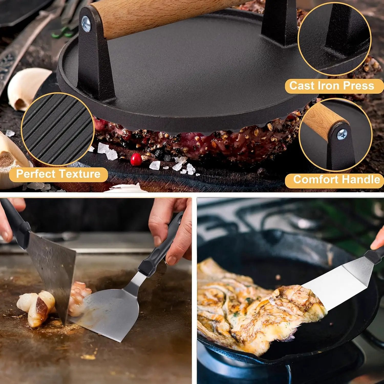 Supernal 29Pcs Blackstone Griddle Accessories,Men, BBQ Accessories,Blackstone Accessories,Camping Accessories,Men Gifts for Birthday,Flat Top Grill Accessories,Griddle Accessories Kit by GreenHaven Gardens
