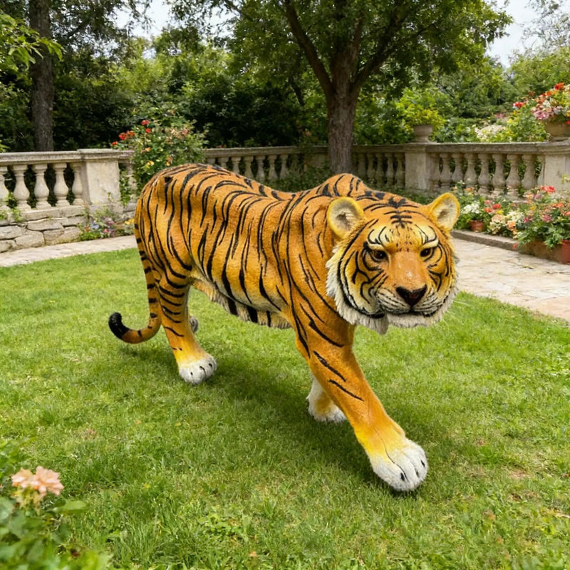 Simulated Tiger Resin Garden Statue by HouseOfZazla