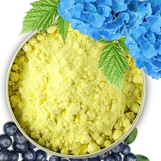 Elemental Sulfur for Soil - 90% Purity Wettable Sulfur Powder for Plants - Garden Soil Acidifier for Blueberries & Hydrangea Blue (10 quarts) by GreenHaven Gardens