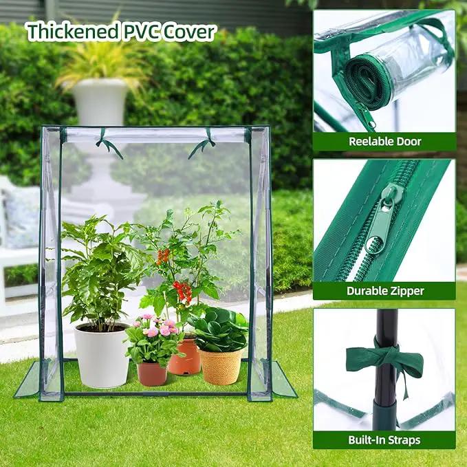 Mini Greenhouse for Indoor Outdoor: Ohuhu Tabletop Portable Green House with Waterproof Pad for Small Plants Nursery Germination, 36"x36"x42" Light Duty Cover Tent Humidity Dome Seedling Accessory by GreenHaven Gardens