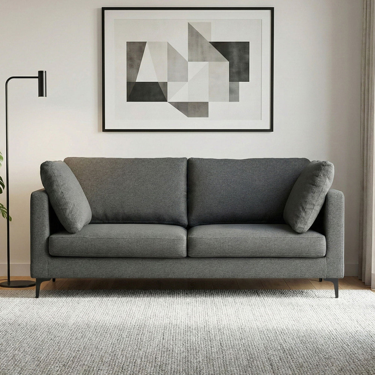 Mid Century Upholstered Sofa with Water-Repellent Fabric - Multiple Colors, photo 17 of 26