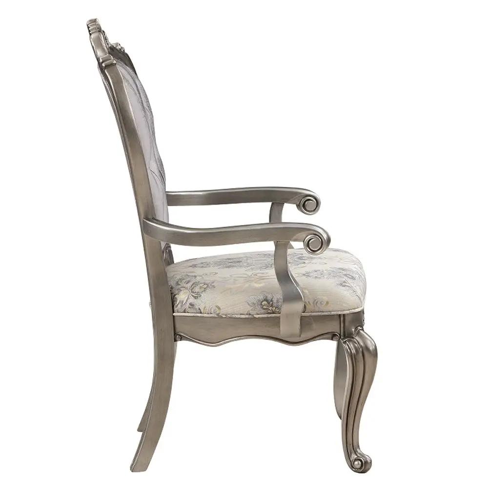 Ariadne - Arm Chair (Set of 2) - Velvet & Antique Platinum by Unique Piece Furniture
