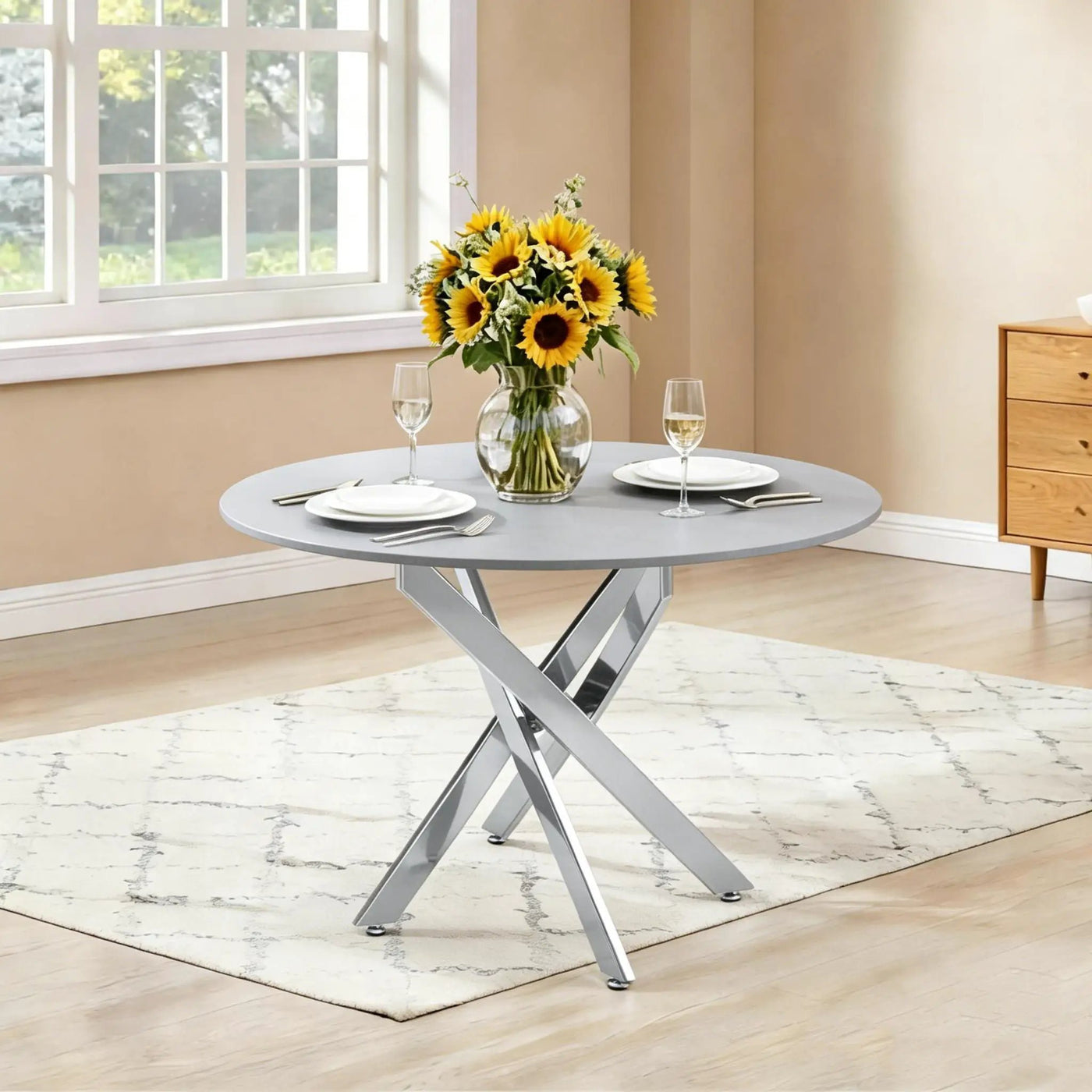 Modern Round Table For Dining Room by HouseOfZazla