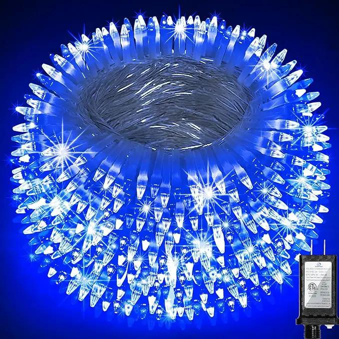 750 LED 246FT Christmas Lights Outdoor, Super Long Waterproof Christmas String Lights with 8 Modes, Christmas Tree Lights with Timer Memory for Fence Garden Xmas Wedding Party Decor Blue by GreenHaven Gardens