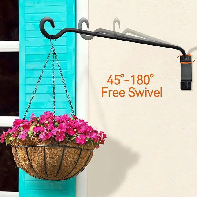 AJART Bird Feeder Hanger for Outside: Swivel Hanging Plant Hangers Bracket for Garden Patio Yard Tree Wall Mount - 22-inch Outdoor Hummingbird Feeder Hooks by GreenHaven Gardens