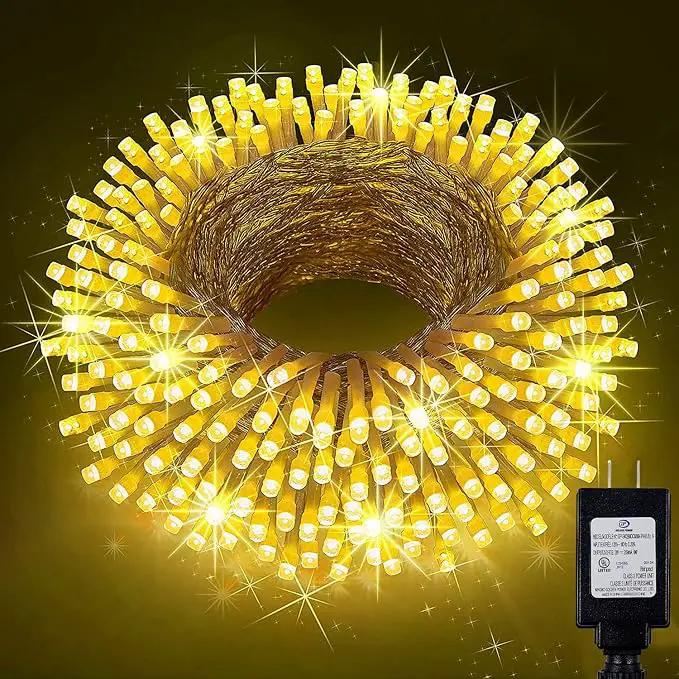 KNONEW Outdoor Christmas Lights 300 LED 99ft String Lights 8 Modes & Memory Fairy Light Plug in Waterproof LED String Lights for Xmas Yard Tree Wedding by GreenHaven Gardens