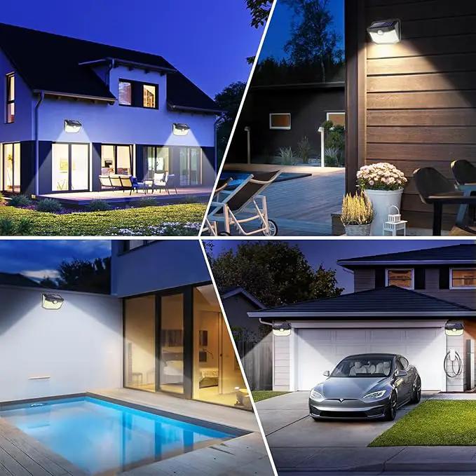 Aootek Solar Lights 4 Packs, Motion Sensor Light IP65 Waterproof with 3 Lighting Modes,Solar Lights Outdoor Waterproof for Garden Patio Garage Yard Deck by GreenHaven Gardens