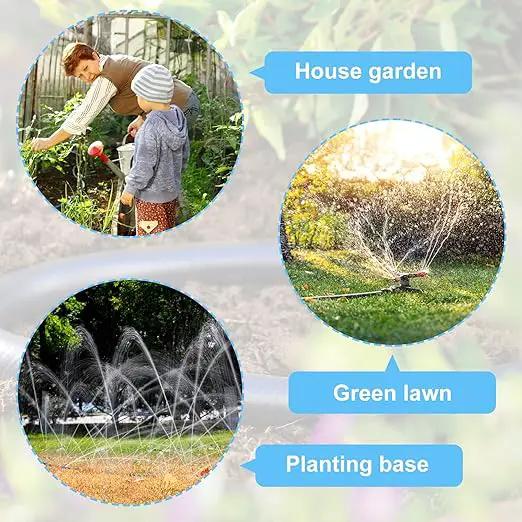 PAGOW Drip Irrigation Kit, 1/4 inch Fittings, Hose Adapter, Garden, Lawn, Black (6pcs Connector, 6 Washer) by GreenHaven Gardens