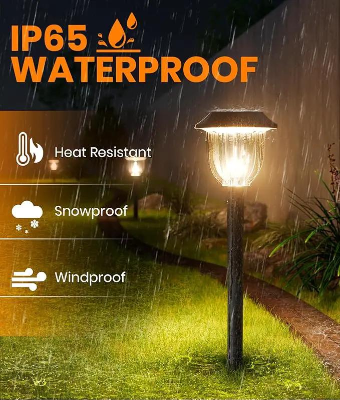 AOSEA LED Solar Lights for Outside,Bright 6 Pack Solar Lights Outdoor IP65 Waterproof,Landscape Lighting,Garden Decorative for Yard,Patio,Walkway,Sidewalk,Driveway,Lawn (Warm) by GreenHaven Gardens